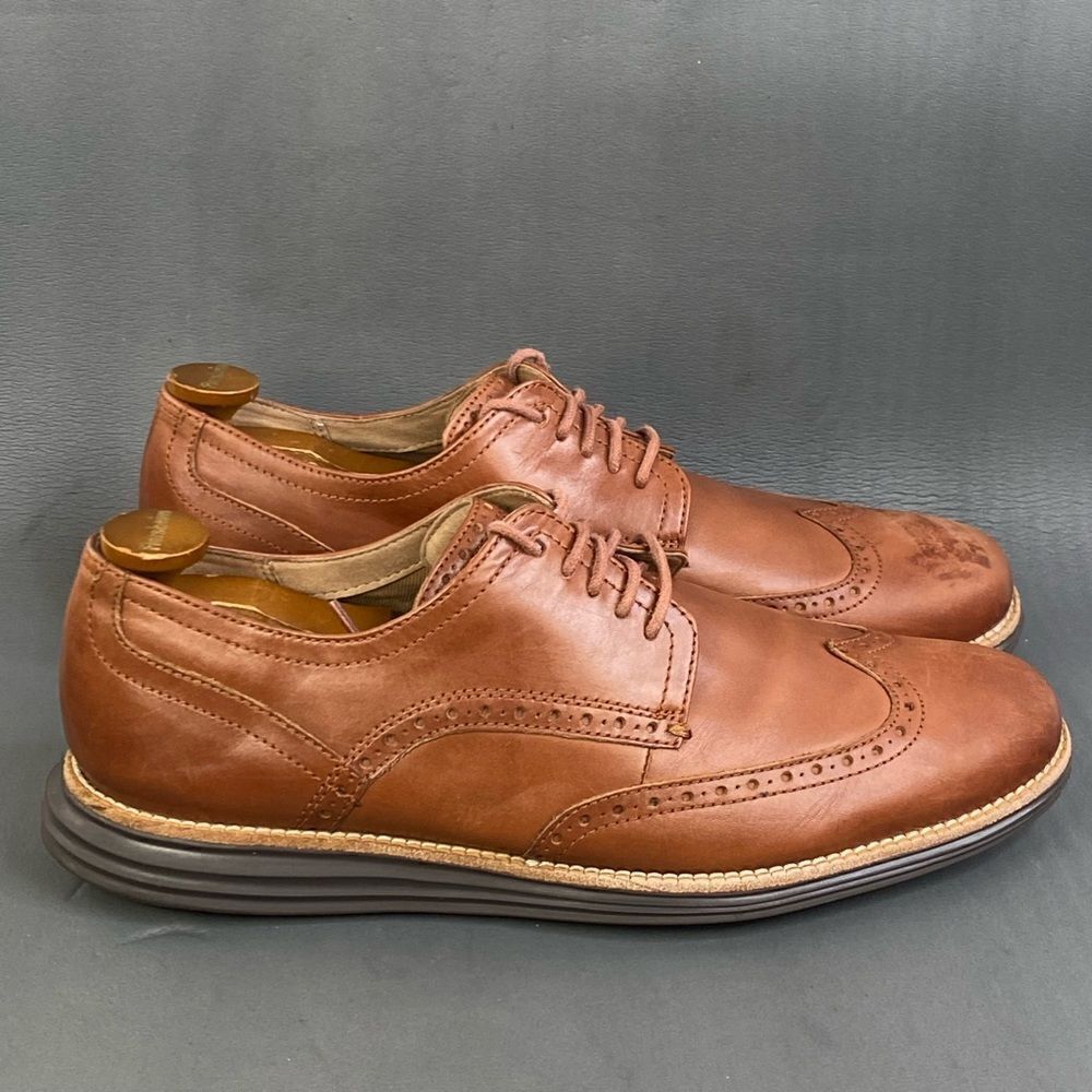Cole Haan Original Grand Shortwing Oxford Leather Shoes mens size 12